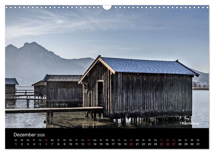 Produktbild: Oberbayerische Seen (Wandkalender 2026 DIN A3 quer), CALVENDO Monatskalender