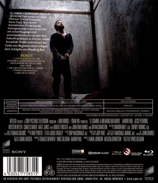 Produktbild: El Camino: Ein "Breaking Bad"- Film