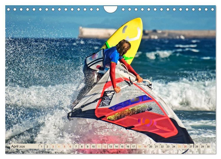 Produktbild: Windsurfing - extrem cool (Wandkalender 2026 DIN A4 quer), CALVENDO Monatskalender