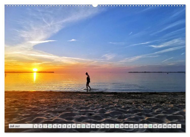 Produktbild: Gl&uuml;cksmomente am Meer - Sehnsuchtsorte deutscher K&uuml;stenlandschaften (Wandkalender 2027 DIN A2 quer), CALVENDO Monatskalender