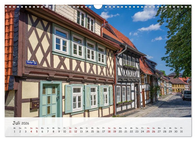 Produktbild: Wernigerode - Historische Fachwerkstadt am Harz (Wandkalender 2026 DIN A3 quer), CALVENDO Monatskalender