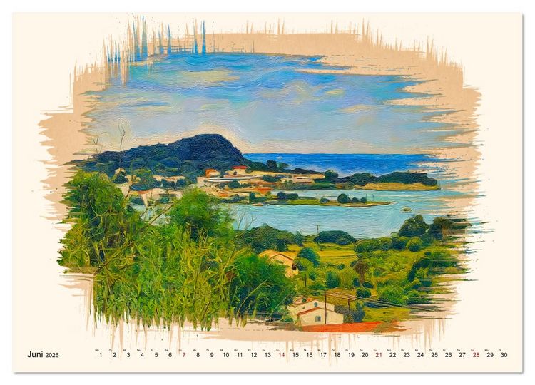 Produktbild: Korfu - Griechische Adria-Insel (Wandkalender 2026 DIN A4 quer), CALVENDO Monatskalender