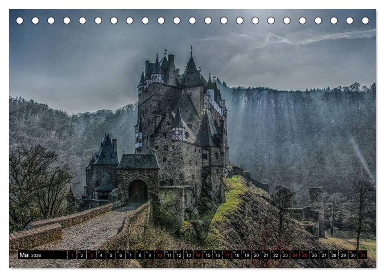 Produktbild: Mosel Impressionen Mystische Burgen und magische Orte (Tischkalender 2026 DIN A5 quer), CALVENDO Monatskalender