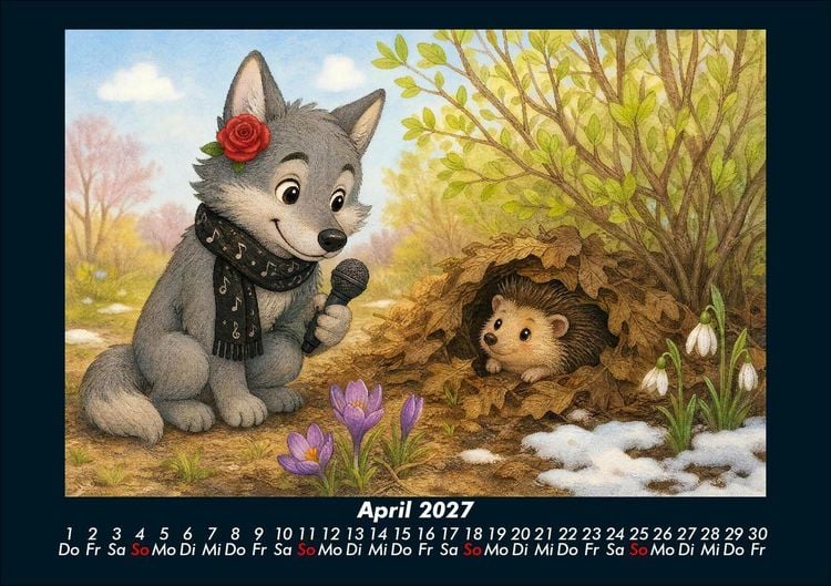 Produktbild: Rose entdeckt Tiere im Winter 2027 Fotokalender DIN A5