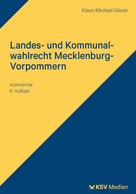Produktbild: Landes- und Kommunalwahlrecht Mecklenburg-Vorpommern