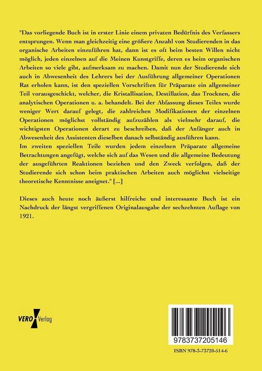 Produktbild: Die Praxis des organischen Chemikers