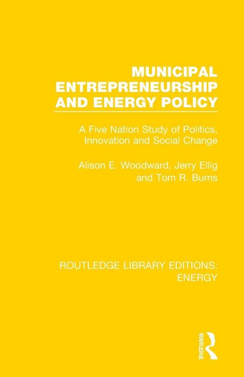 Produktbild: Municipal Entrepreneurship and Energy Policy