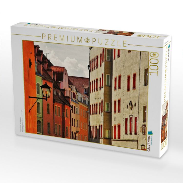 Produktbild: CALVENDO Puzzle Regensburg, am Haidplatz. | 1000 Teile Lege-Gr&ouml;&szlig;e 64x48cm Foto-Puzzle f&uuml;r gl&uuml;ckliche Stunden