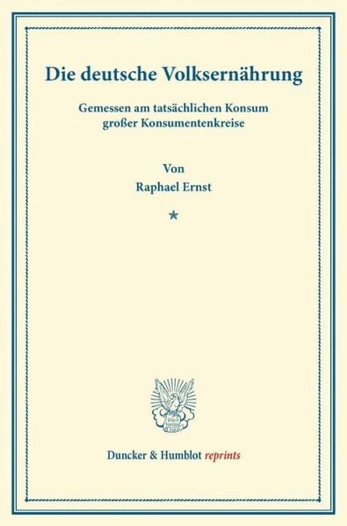 Produktbild: Die deutsche Volksern&auml;hrung