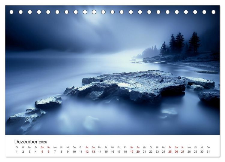 Produktbild: Die Seele Alaskas - Gew&auml;sser des Nordens (Tischkalender 2026 DIN A5 quer), CALVENDO Monatskalender