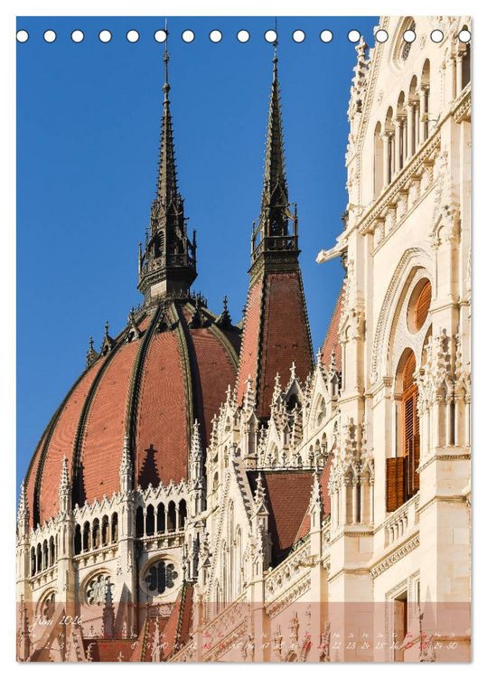Produktbild: Budapest - Ein malerischer Spaziergang (Tischkalender 2026 DIN A5 hoch), CALVENDO Monatskalender