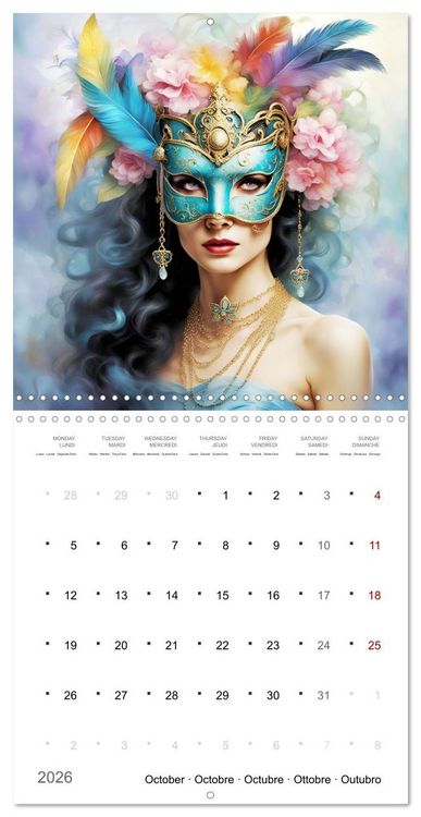 Produktbild: Transformation fascinante (Calendrier mural carr&eacute; 2026 30x30 cm) Calendrier double avec une page pour vos prises de notes