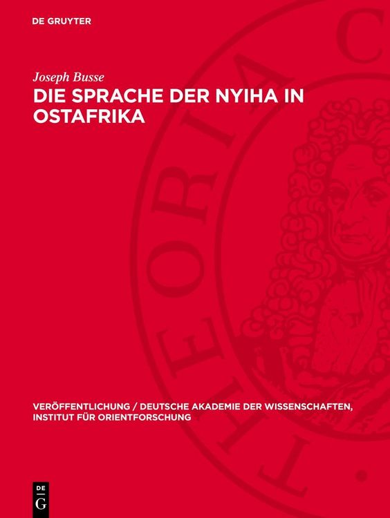 Produktbild: Die Sprache der Nyiha in Ostafrika