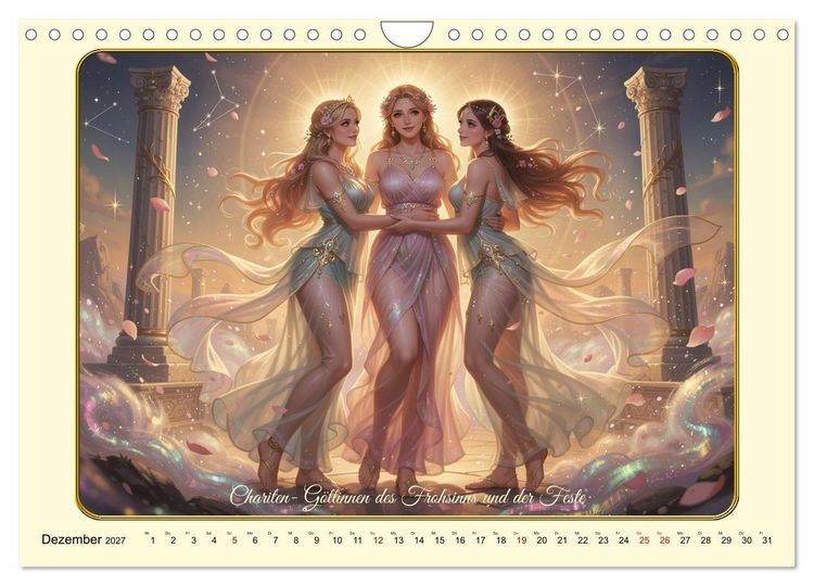Produktbild: Griechische Gottheiten des Guten (Wandkalender 2027 DIN A4 quer), CALVENDO Monatskalender