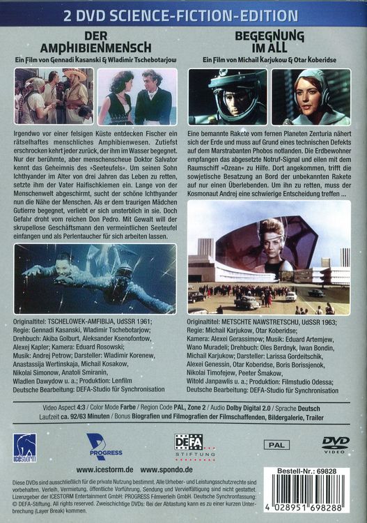 Produktbild: Der Amphibienmensch / Begegnung im All [2 DVDs]