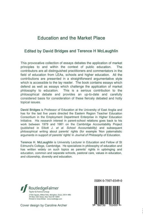 Produktbild: Education And The Market Place