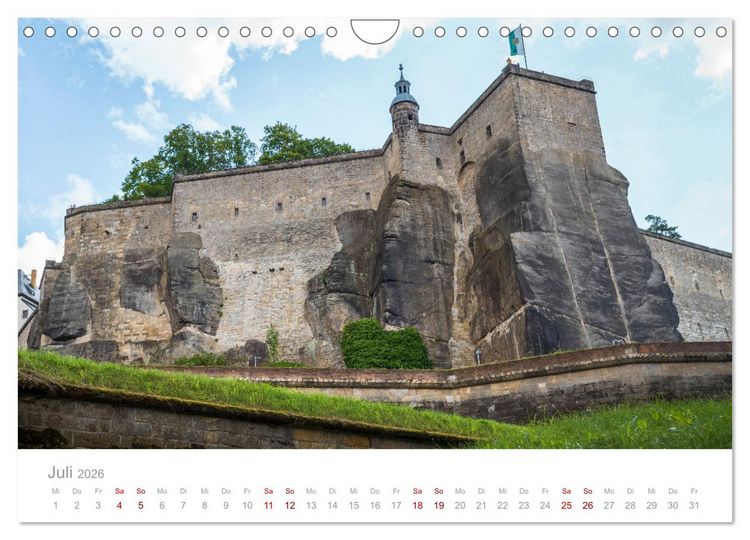Produktbild: Sachsen - Eine stimmungsvolle Wanderung in Bildern (Wandkalender 2026 DIN A4 quer), CALVENDO Monatskalender