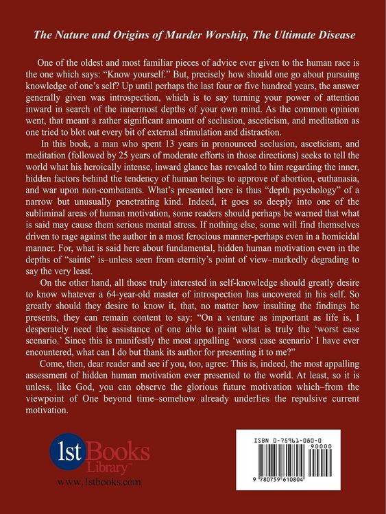 Produktbild: The Nature and Origins of Murder Worship