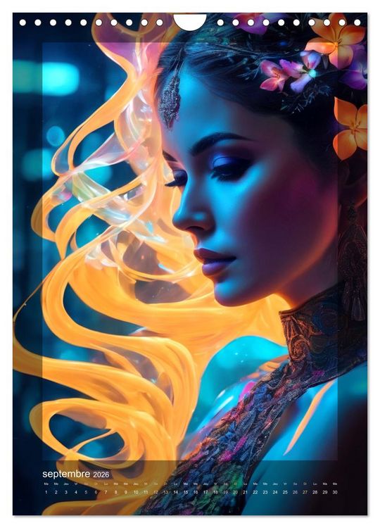 Produktbild: &Eacute;l&eacute;gance Lumineuse (Calendrier mural 2026 DIN A4 horizontal), CALVENDO calendrier mensuel
