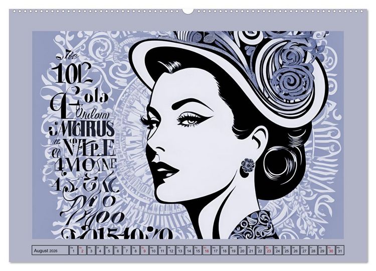 Produktbild: Frauenbilder im Wandel der Zeiten (Wandkalender 2026 DIN A2 quer), CALVENDO Monatskalender