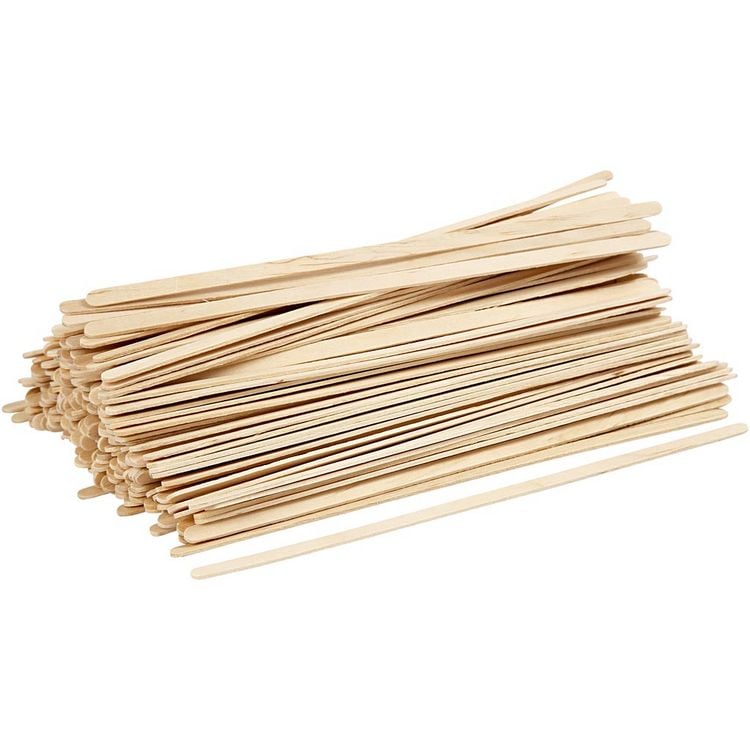 Produktbild: Creativ Company Eisstiele, L 19 cm, B 6 mm, Natur, 200 Stk