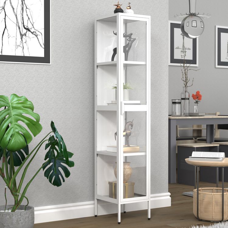 Produktbild: Stahl Glas Vitrine Schaukasten Floka XL