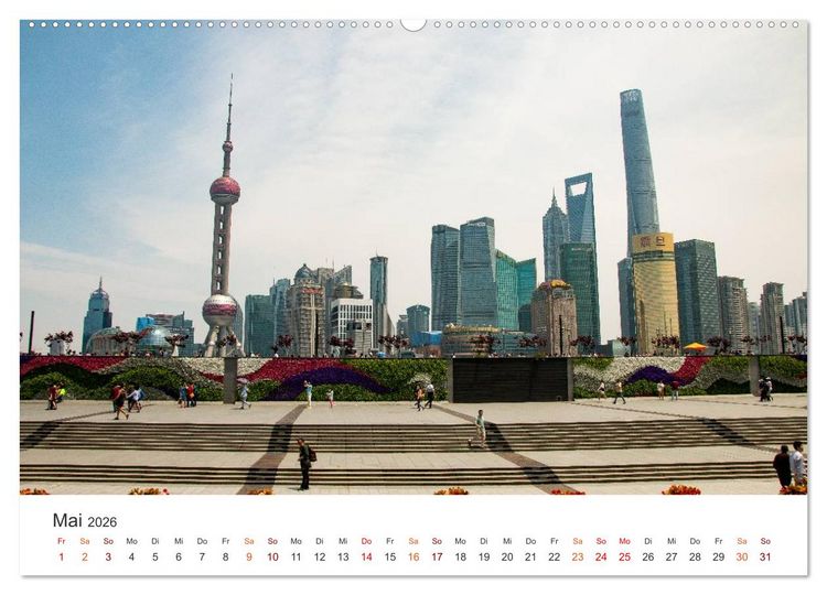 Produktbild: China - Tradition und Moderne (Wandkalender 2026 DIN A2 quer), CALVENDO Monatskalender
