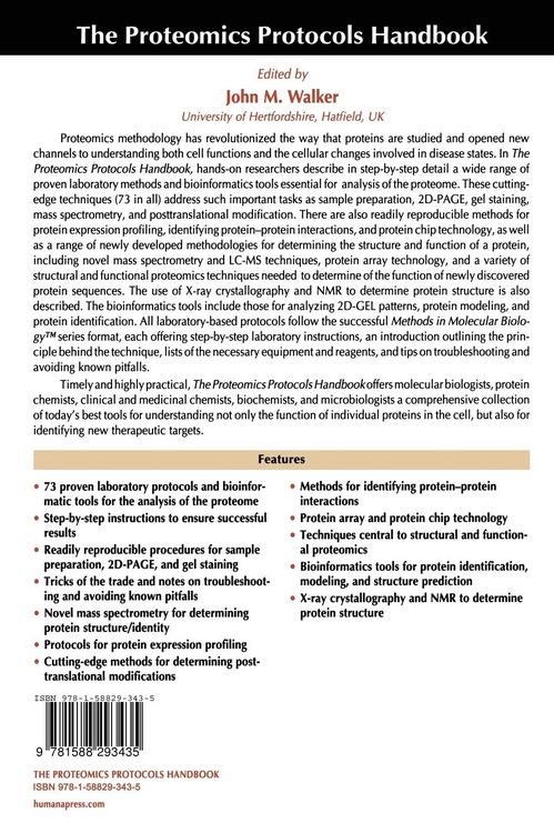 Produktbild: The Proteomics Protocols Handbook