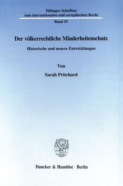 Produktbild: Der v&ouml;lkerrechtliche Minderheitenschutz.