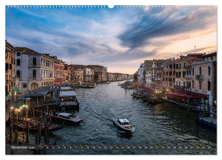 Produktbild: Malerisches Venedig (hochwertiger Premium Wandkalender 2026 DIN A2 quer), Kunstdruck in Hochglanz