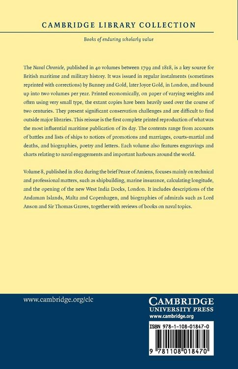 Produktbild: The Naval Chronicle - Volume 8