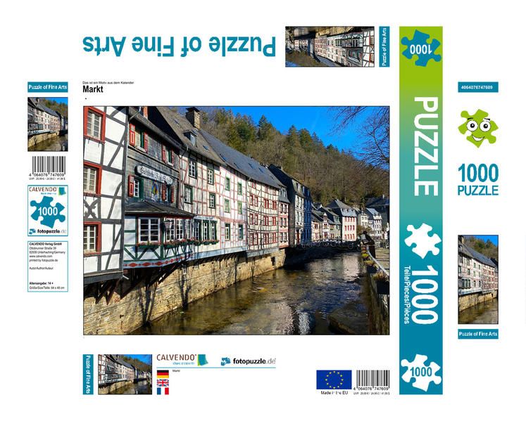 Produktbild: CALVENDO Puzzle Markt | 1000 Teile Lege-Gr&ouml;&szlig;e 64x48cm Foto-Puzzle f&uuml;r gl&uuml;ckliche Stunden