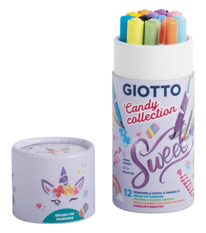 Produktbild: GIOTTO Pinselspitzenstift Candy collection Sweet 12 St&uuml;ck