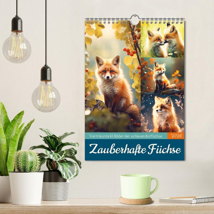 Produktbild: Zauberhafte F&uuml;chse (Wandkalender 2026 DIN A4 hoch), CALVENDO Monatskalender