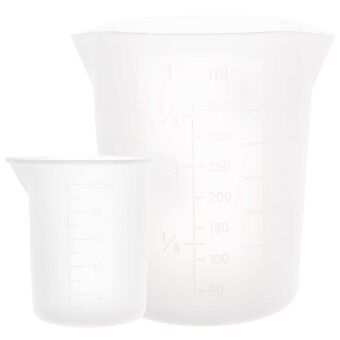 Produktbild: Messbecher aus Silikon, 2 Stk, 100 ml & 350 ml