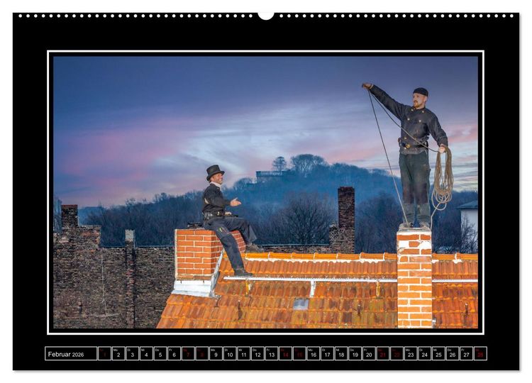Produktbild: Schornsteinfeger &uuml;ber Berlin - Gl&uuml;ckseligkeit (Wandkalender 2026 DIN A2 quer), CALVENDO Monatskalender