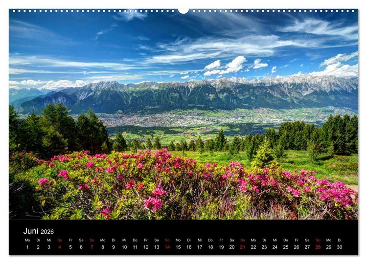Produktbild: Innsbruck - Capital of the Alps (Wandkalender 2026 DIN A2 quer), CALVENDO Monatskalender