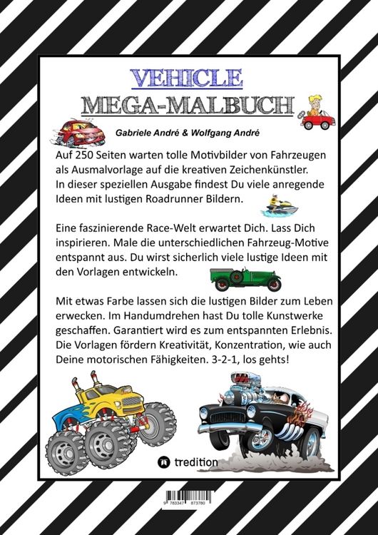 Produktbild: Xxl Mega Malbuch - Race On - Tolle Vehicle Motive - Cars - Flugzeuge - Boote - Jetski - Quad - Motorr&auml;der - Ufo