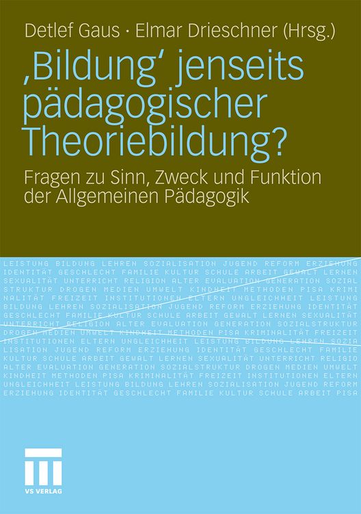 Produktbild: &sbquo;Bildung&lsquo; jenseits p&auml;dagogischer Theoriebildung?