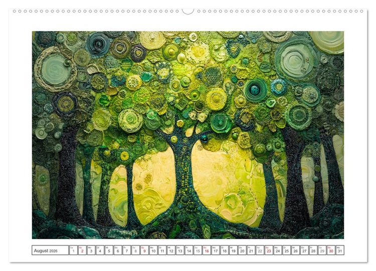 Produktbild: Waldsicht - Ein Lichterspiel (hochwertiger Premium Wandkalender 2026 DIN A2 quer), Kunstdruck in Hochglanz