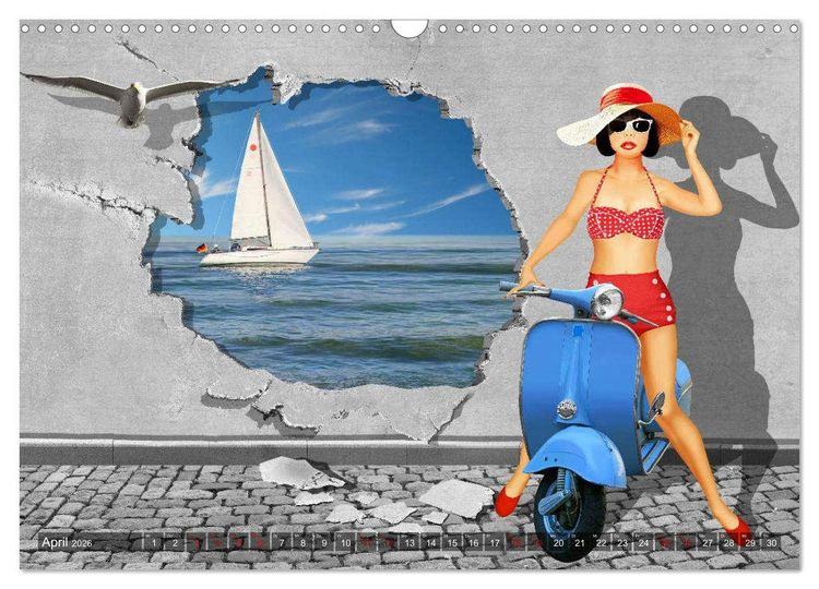 Produktbild: Street-Art in Digital-Art by Mausopardia (Wandkalender 2026 DIN A3 quer), CALVENDO Monatskalender