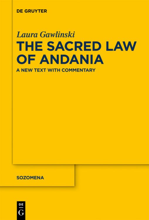 Produktbild: The Sacred Law of Andania