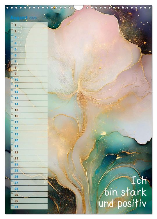 Produktbild: Der feminine Affirmationskalender (Wandkalender 2026 DIN A3 hoch), CALVENDO Monatskalender