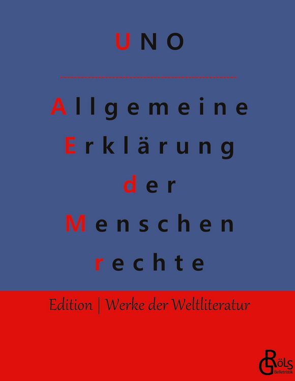 Produktbild: Allgemeine Erkl&auml;rung der Menschenrechte