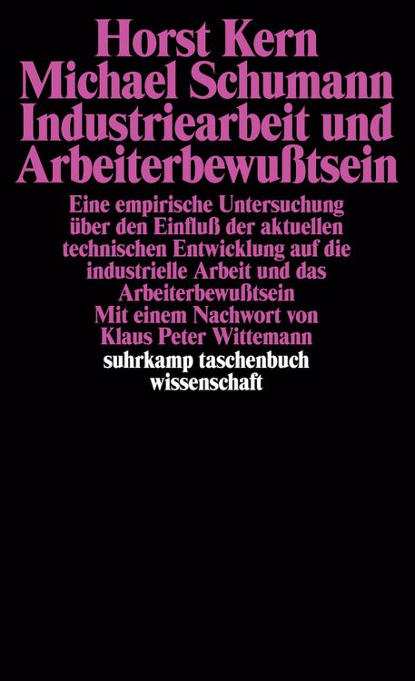 Produktbild: Industriearbeit und Arbeiterbewu&szlig;tsein