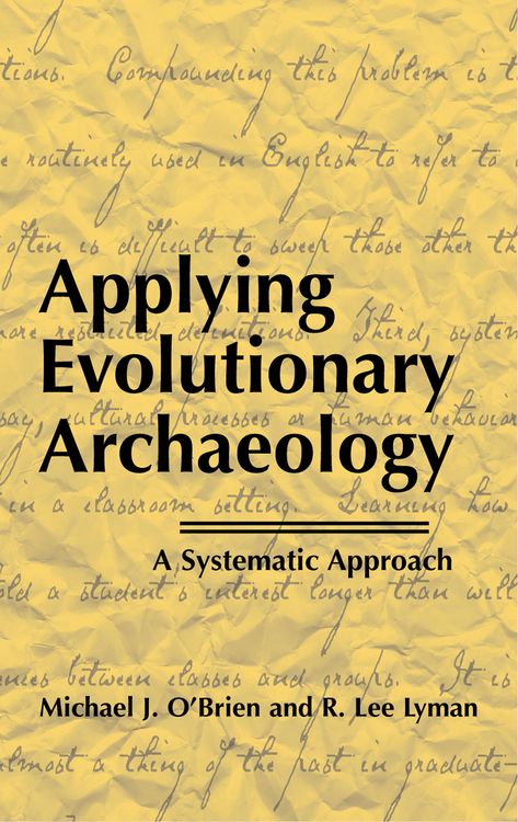 Produktbild: Applying Evolutionary Archaeology