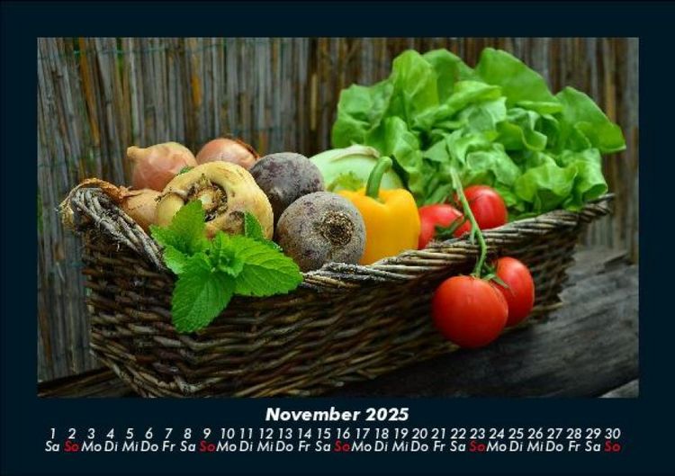 Produktbild: Gem&uuml;sekalender 2025 Fotokalender DIN A5