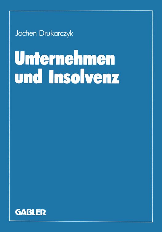 Produktbild: Unternehmen und Insolvenz