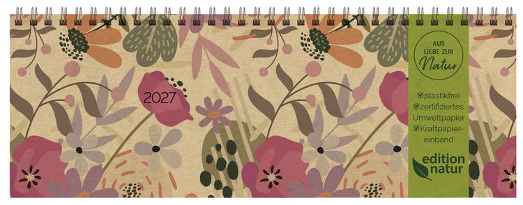 Produktbild: Tischkalender Edition Natur Blumenwiese 2027 quer