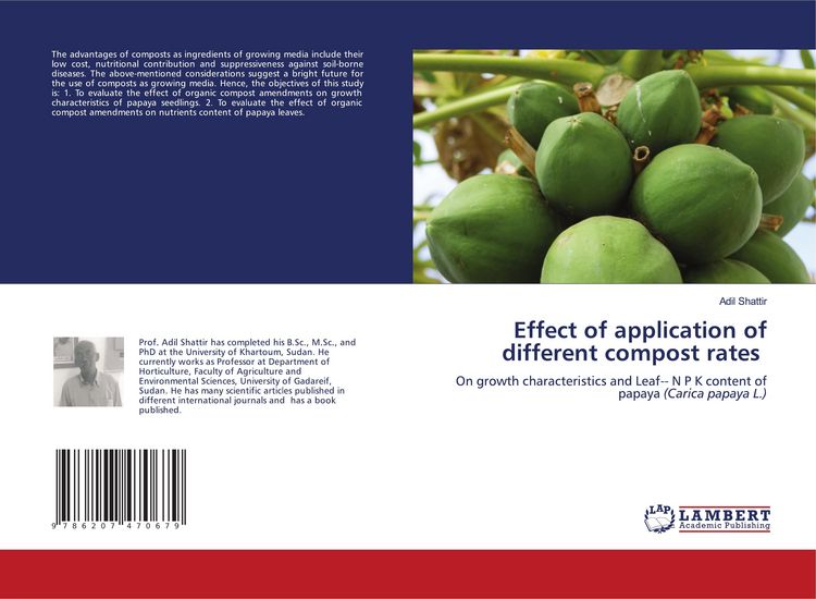 Produktbild: Effect of application of different compost rates